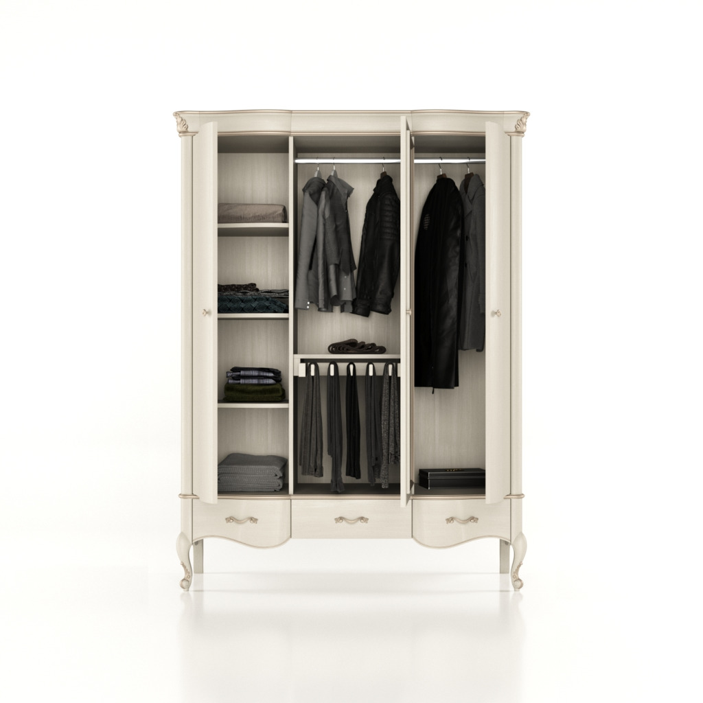 Šatní skříň 3D Milano white