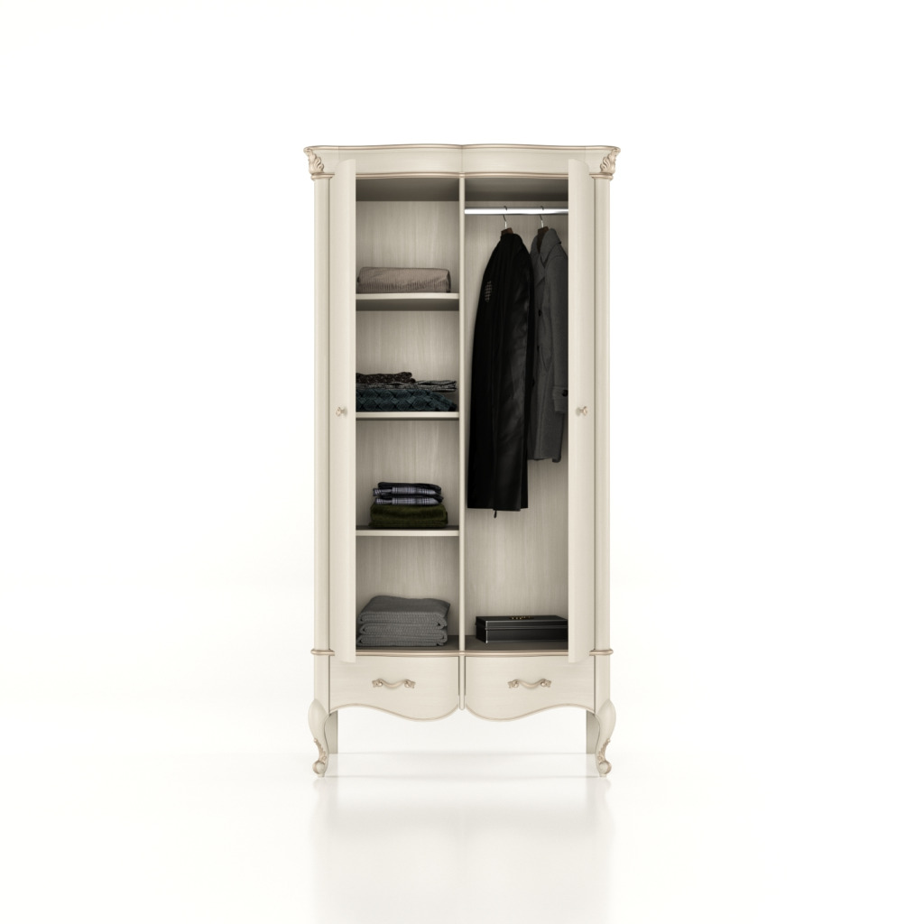 Šatní skříň 2D Milano white