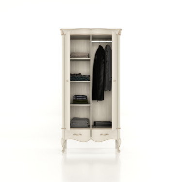 Šatní skříň 2D Milano white