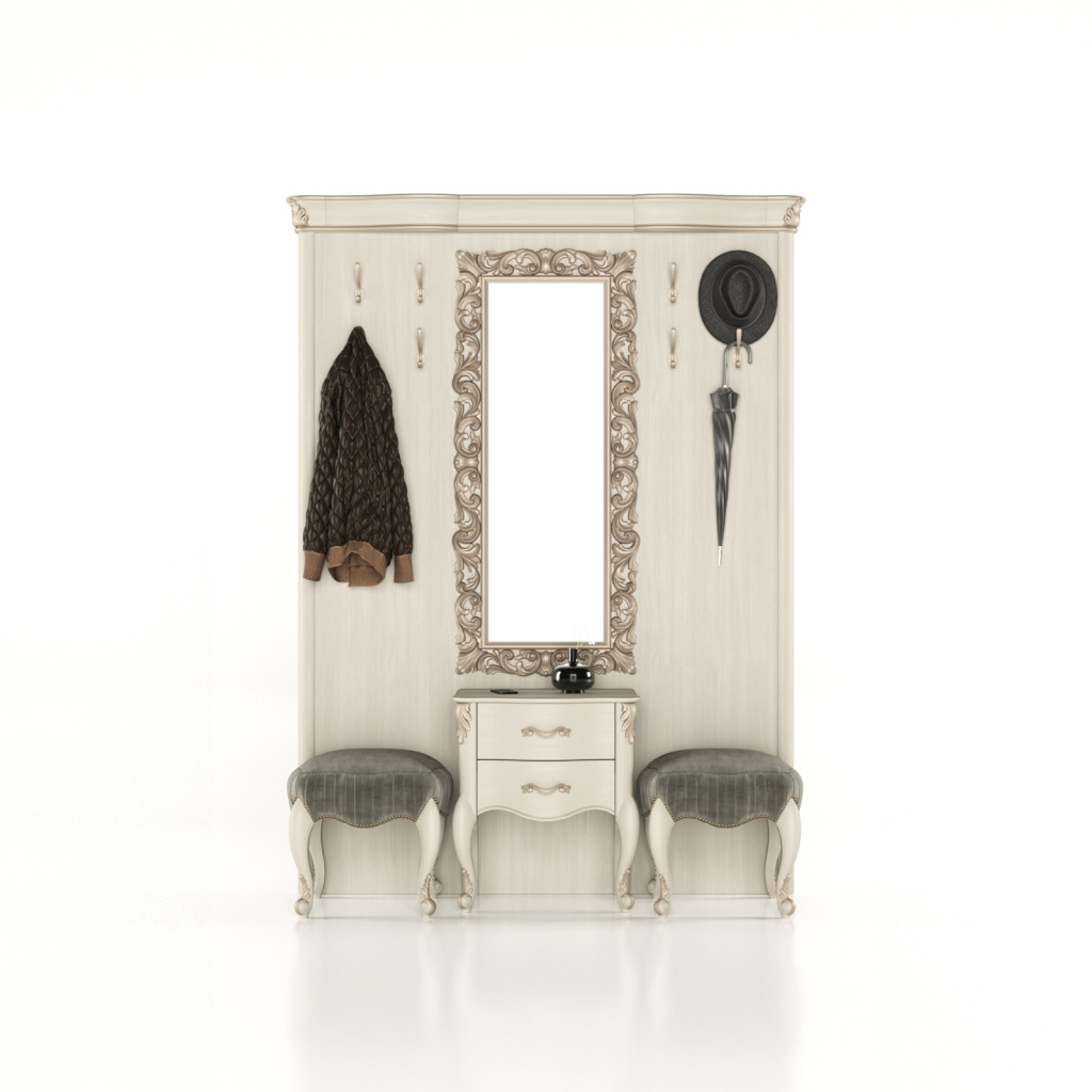 Předsíňová stěna 165 Milano white