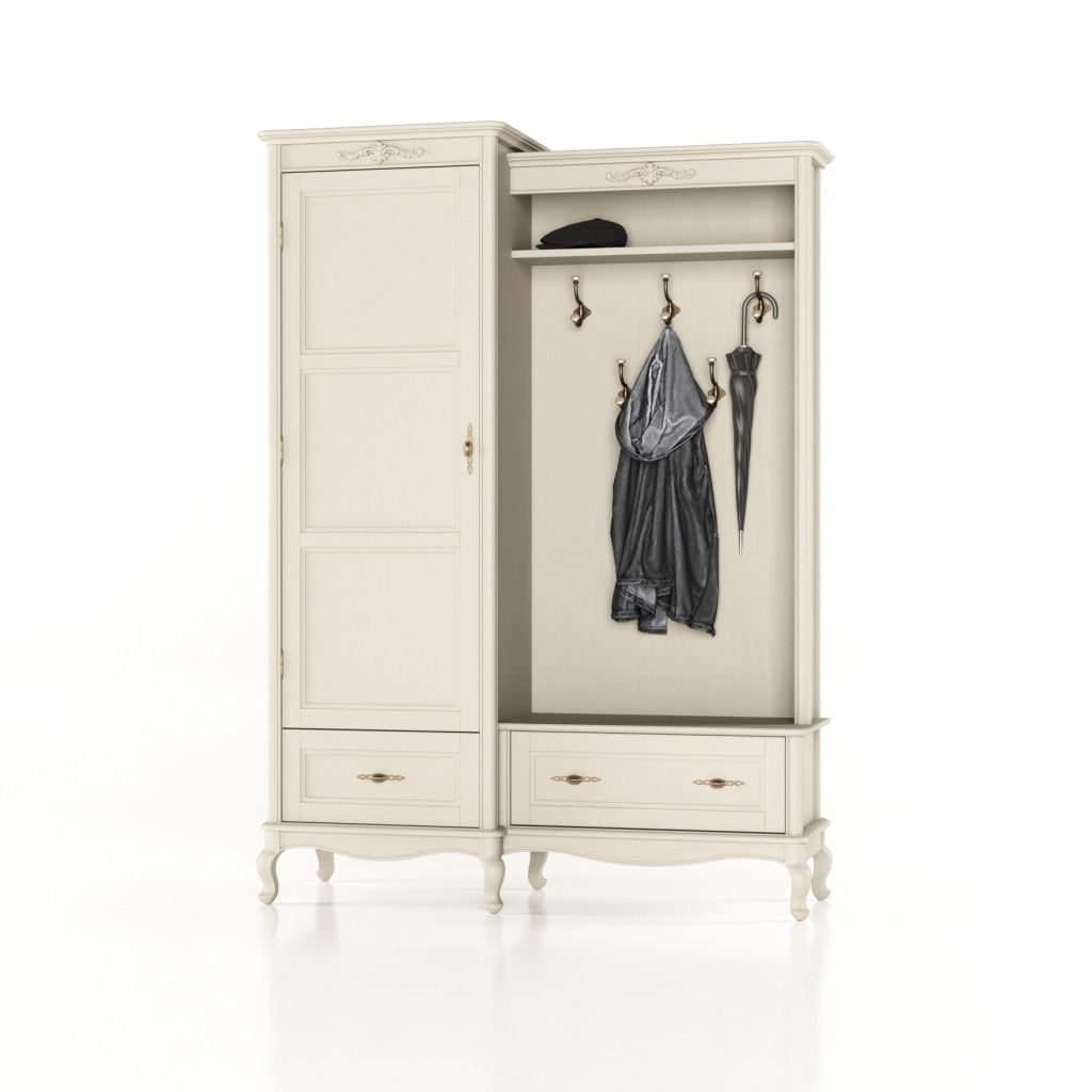 Věšáková skříň Florencie white