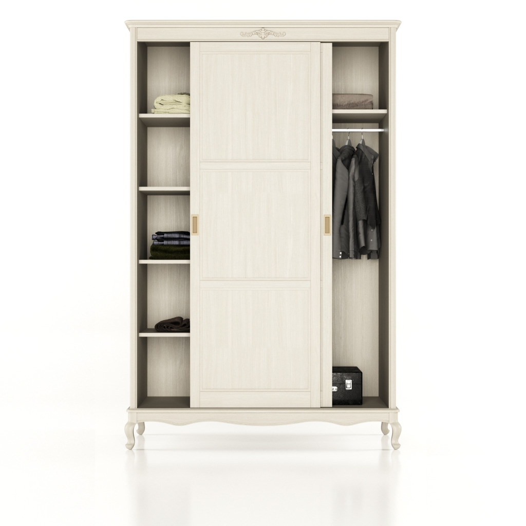 Šatní skříň 2D posuvné Florencie white